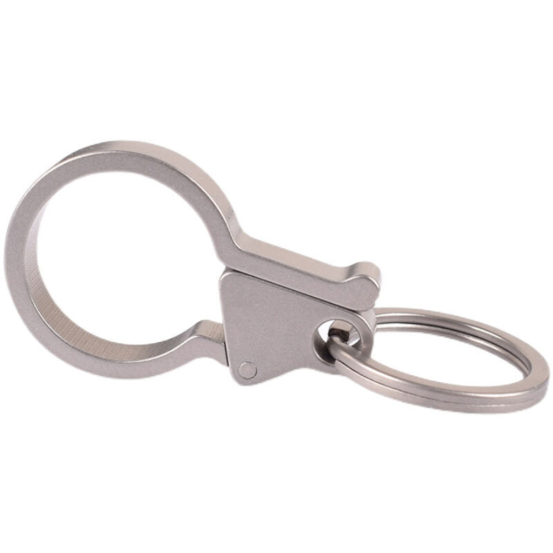 Titanium Alloy Side Open Keychain Tool EDC DIY Pendant Hanging Buckle HangingEDC