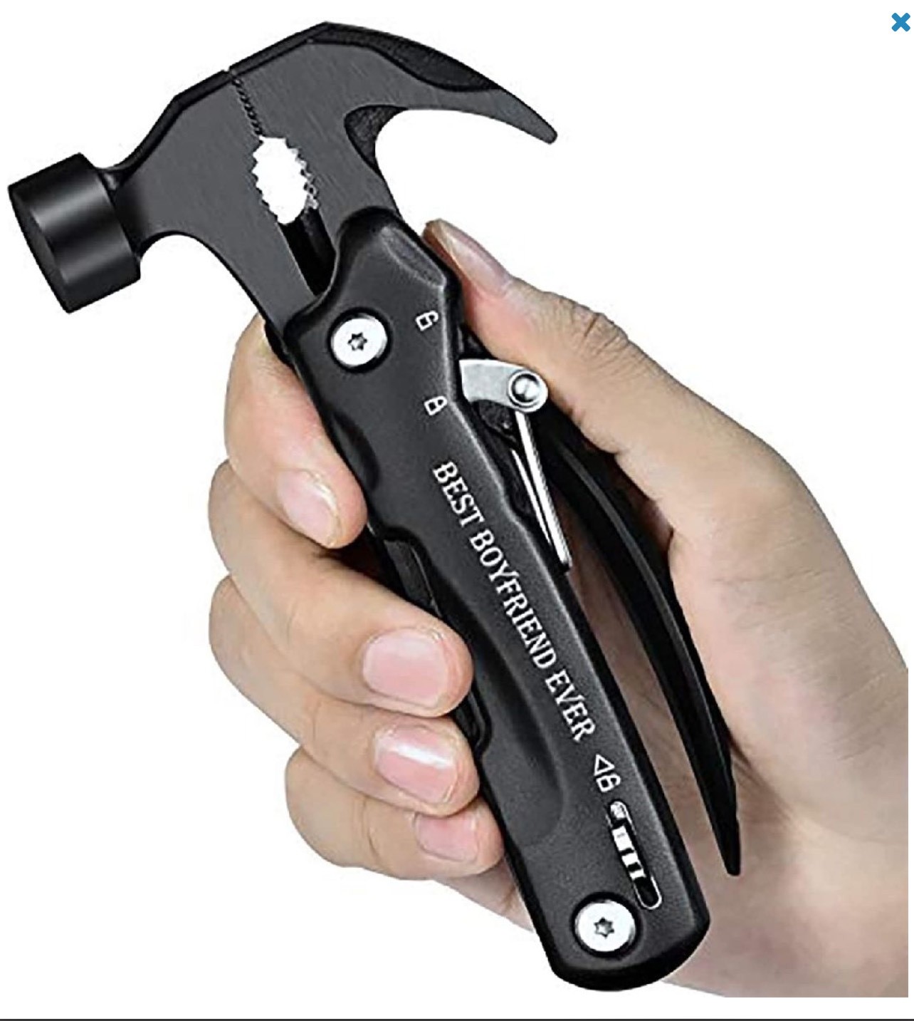 14-in-1 Multi Tool Hammer Pliers S/Steel Survival Pocket Tool Gift for Dad/Husba