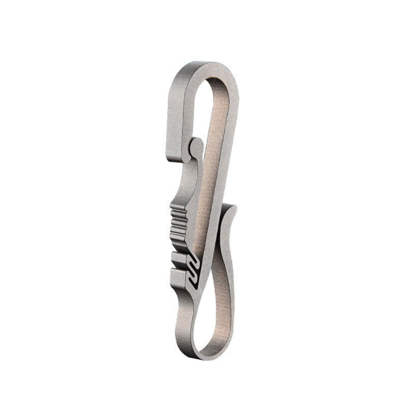 Titanium Alloy Key chain Carabiner with Key Ring Waist Hanging Buckle EDC Tool