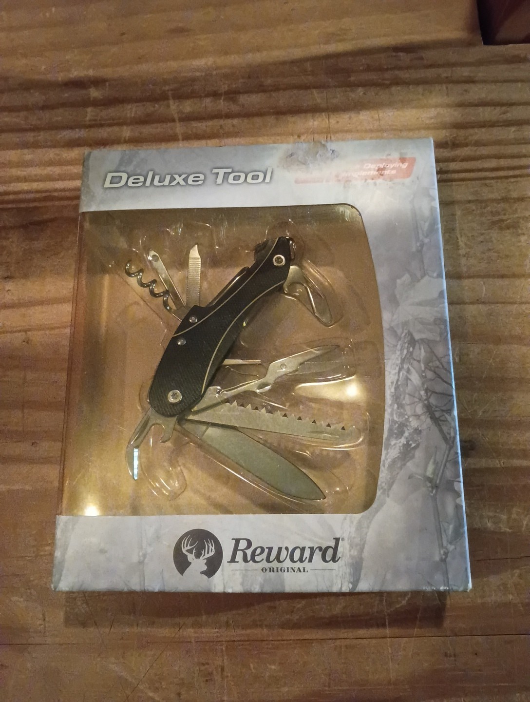NEW Reward deluxe graphite pocket knife, hunting, fishing, tool w/10 features