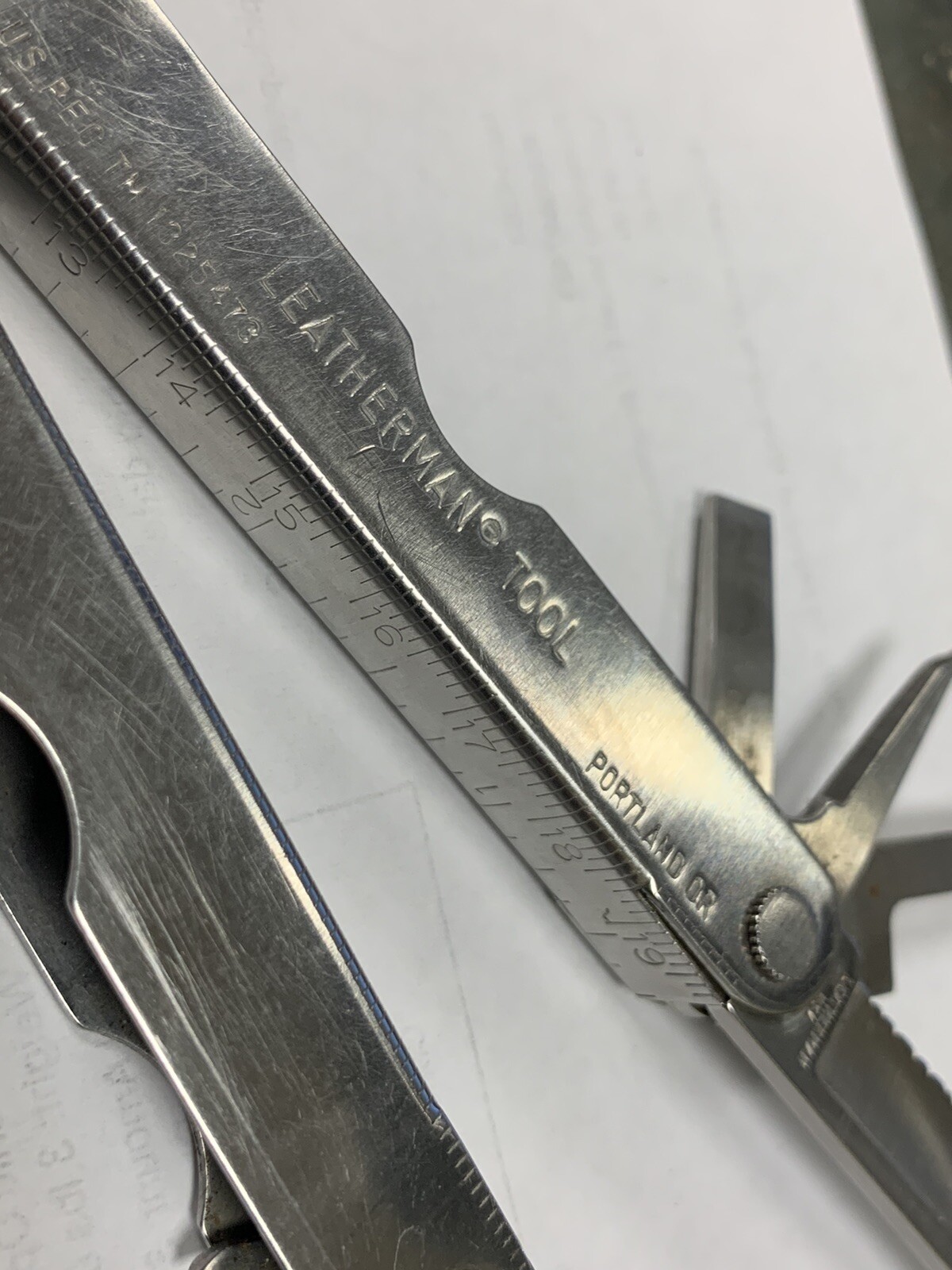 Vintage Leatherman Tool Multi-Tool Stainless Steel Knife Pliers Plus More
