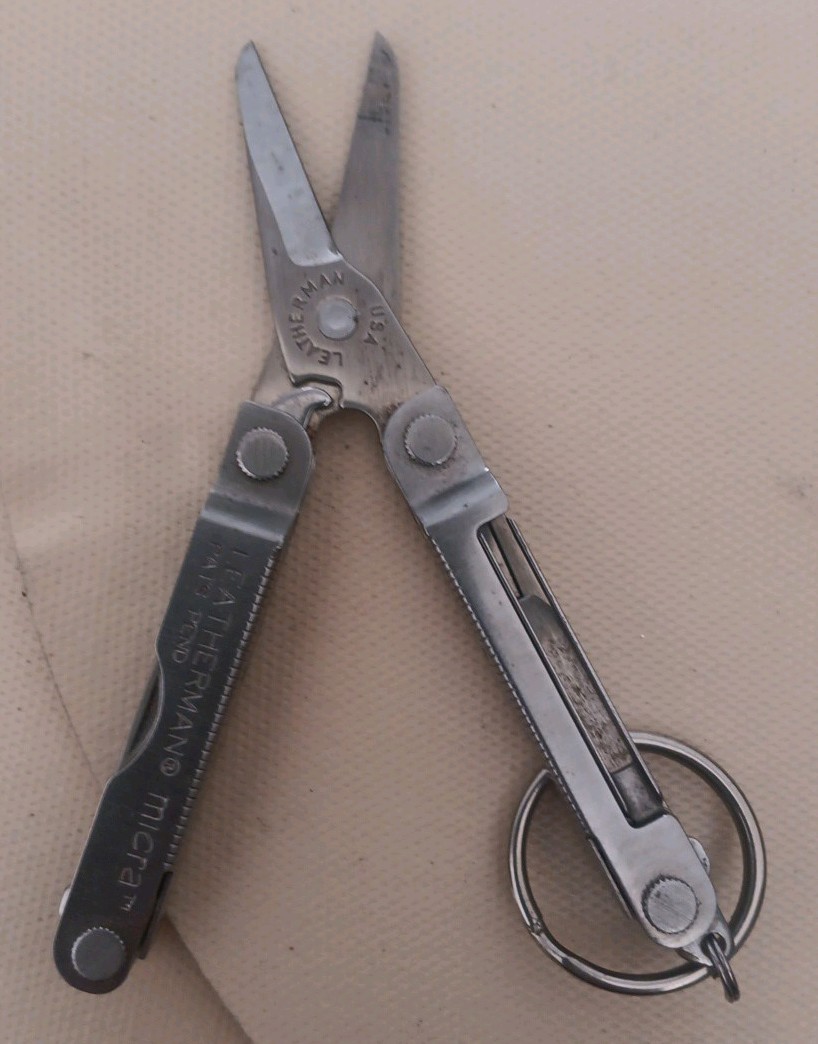 Leatherman Micra W/keychain Stainless Steel 2 1/2″ Spring-action Scissors