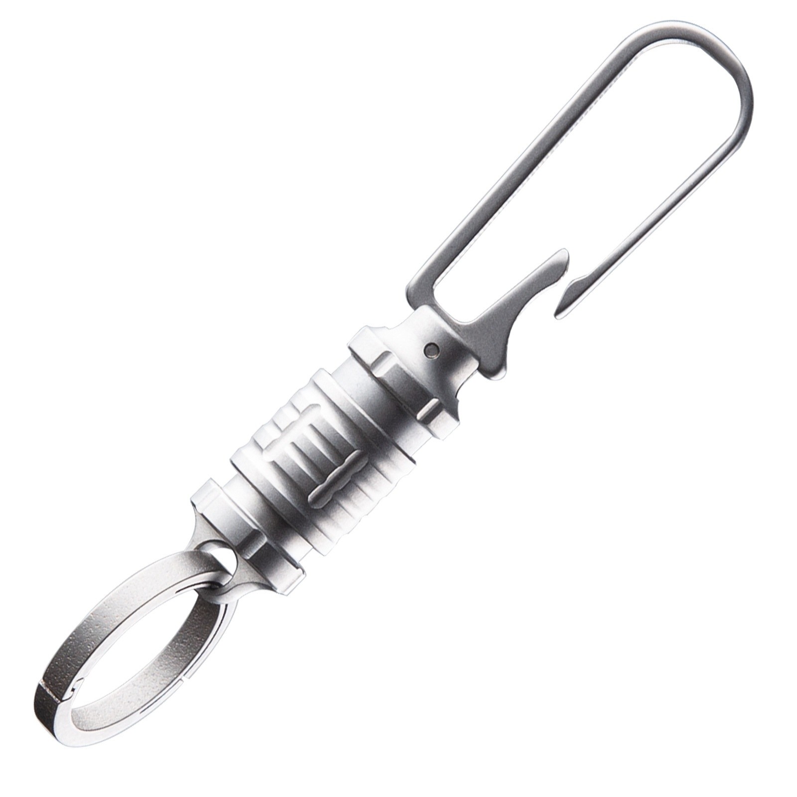 Titanium Alloy Quick Release Keychain Belt Clip Car Key Holder Ring EDC Durable