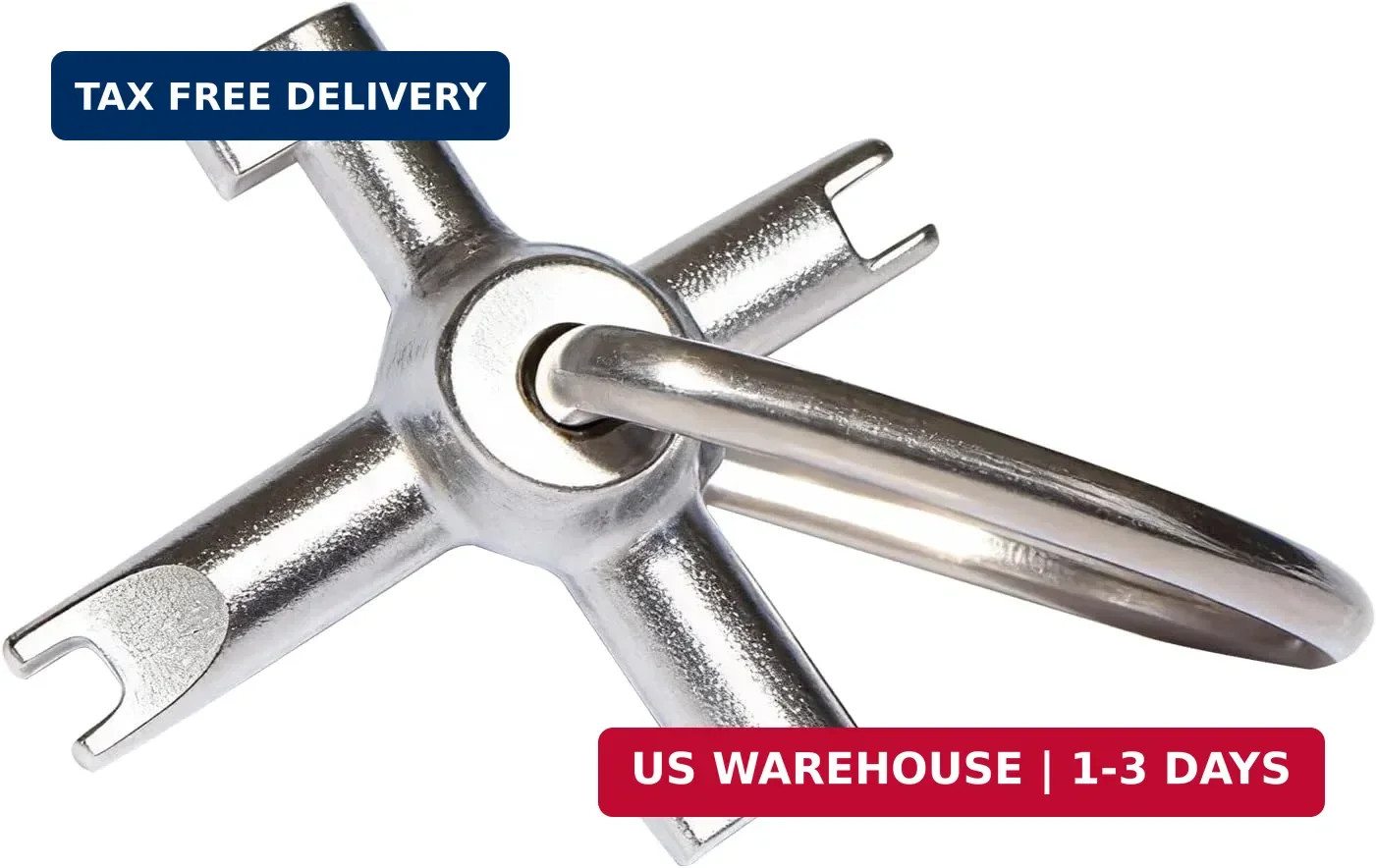 HVAC Tools, Locking Cap Key for Refrigerant Safety Caps, Universal Triple Use Mu