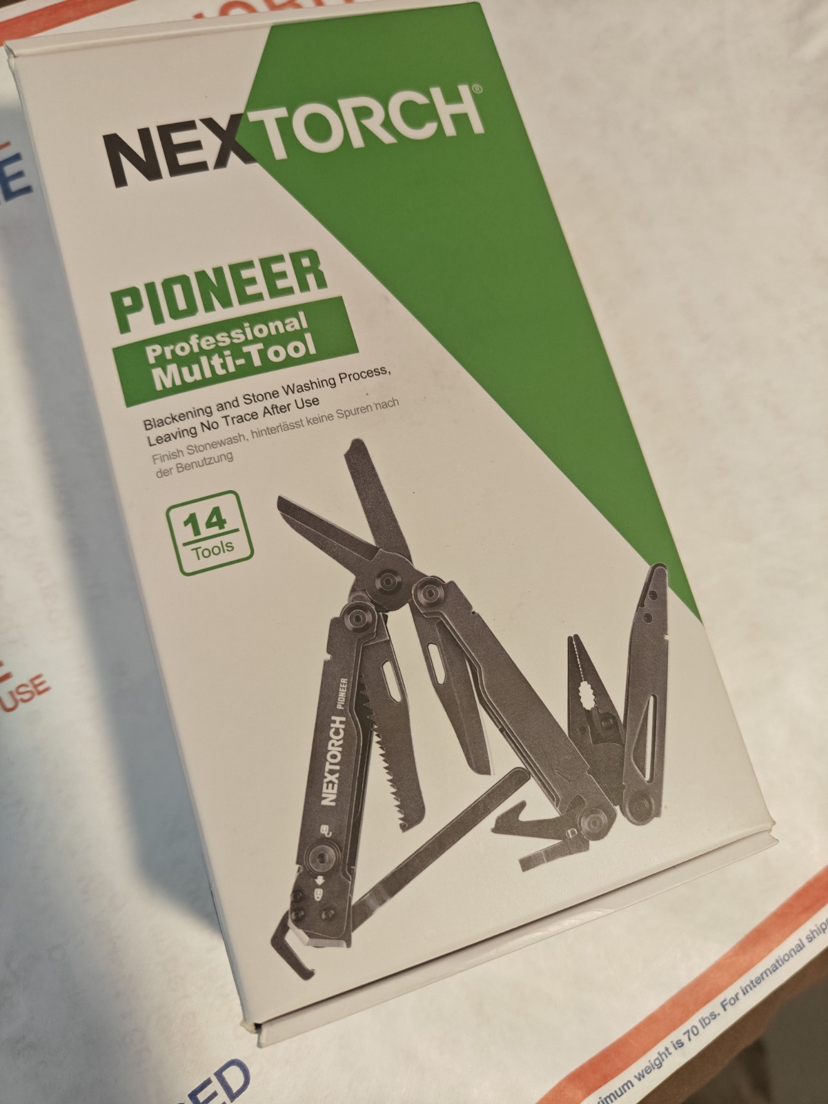 Nextorch Poineer Multi Tool Black Stone Wash New In Box