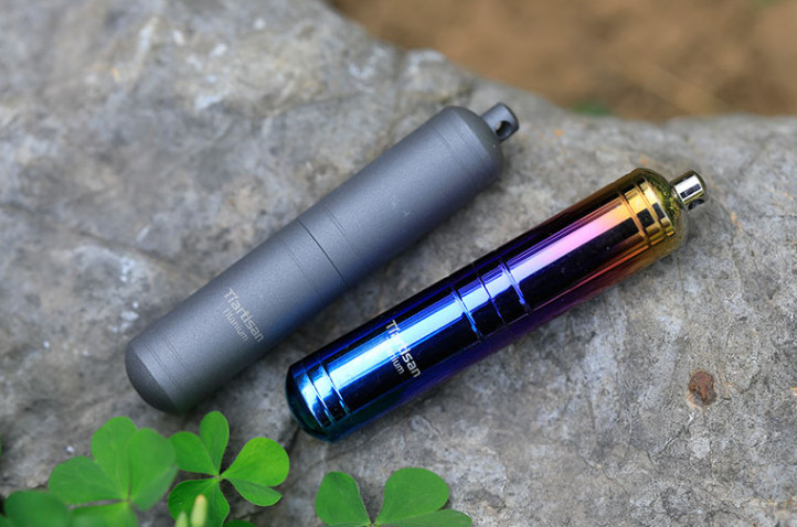 Pure Titanium Waterproof Pill Case Keychain pill Holder Container Organizer EDC