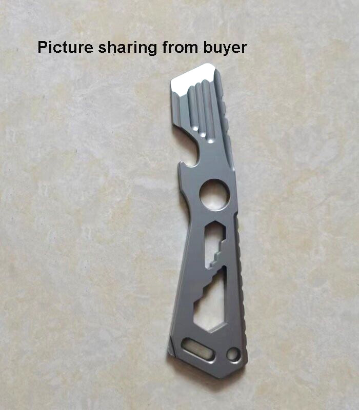 EDC Titanium Stainless Steel Multitool Card Crowbar Opener outdoor Pry Bar Tool