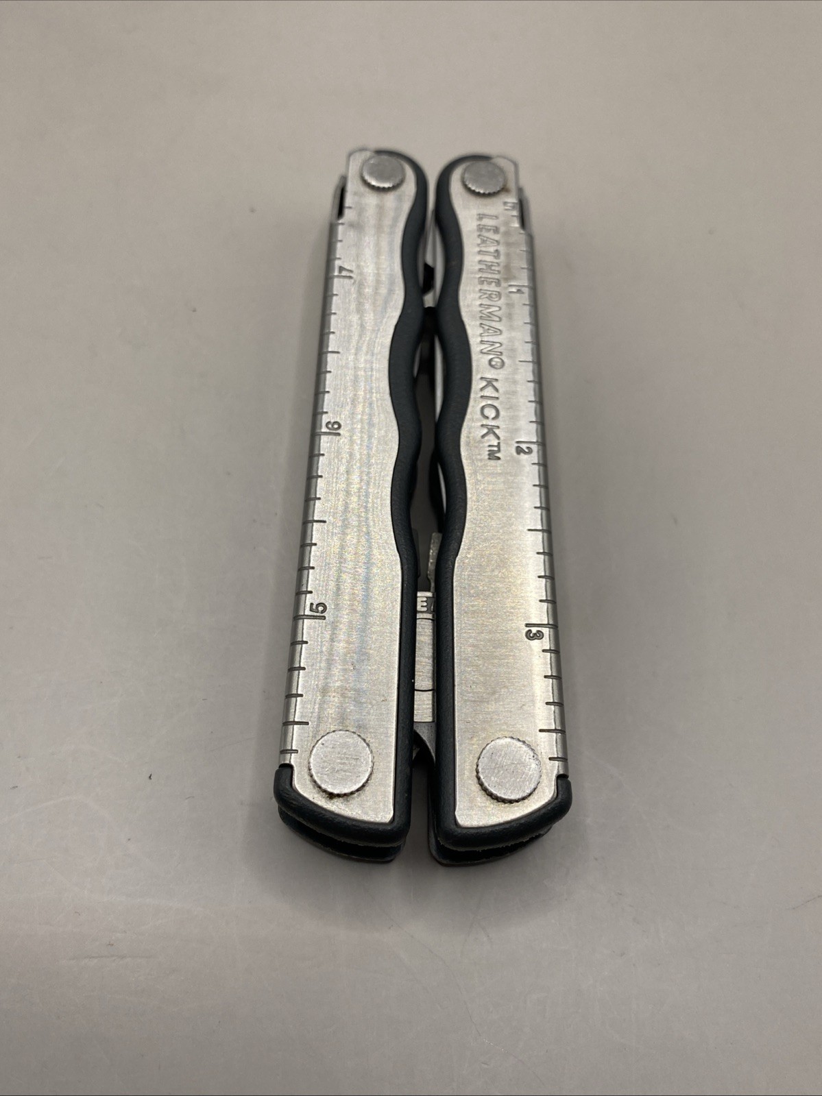 Vintage Leatherman Kick 12 Tools Retired with Leather Case Great!