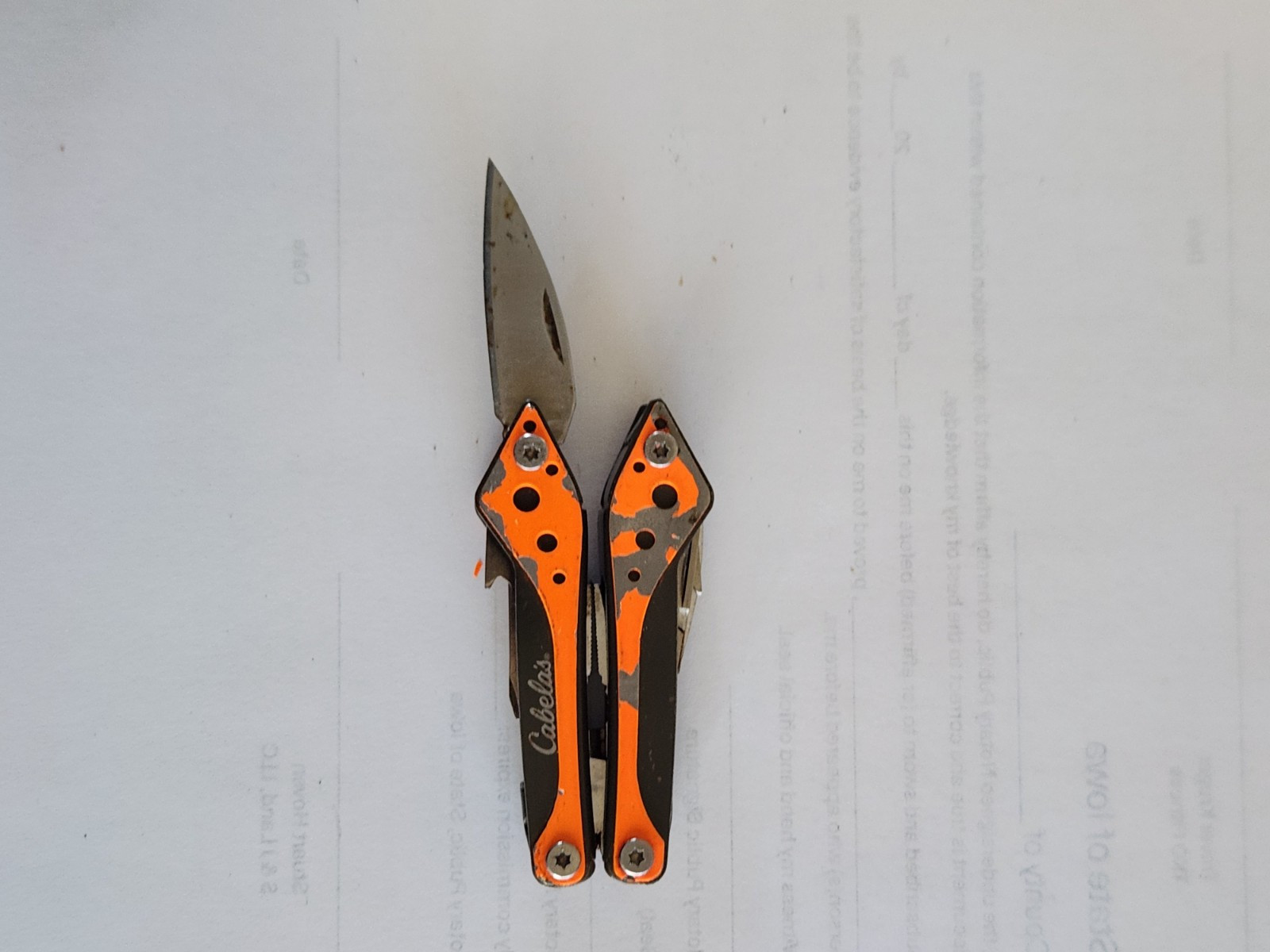 2 Cabelas Small Multi-Tool / Orange, Black