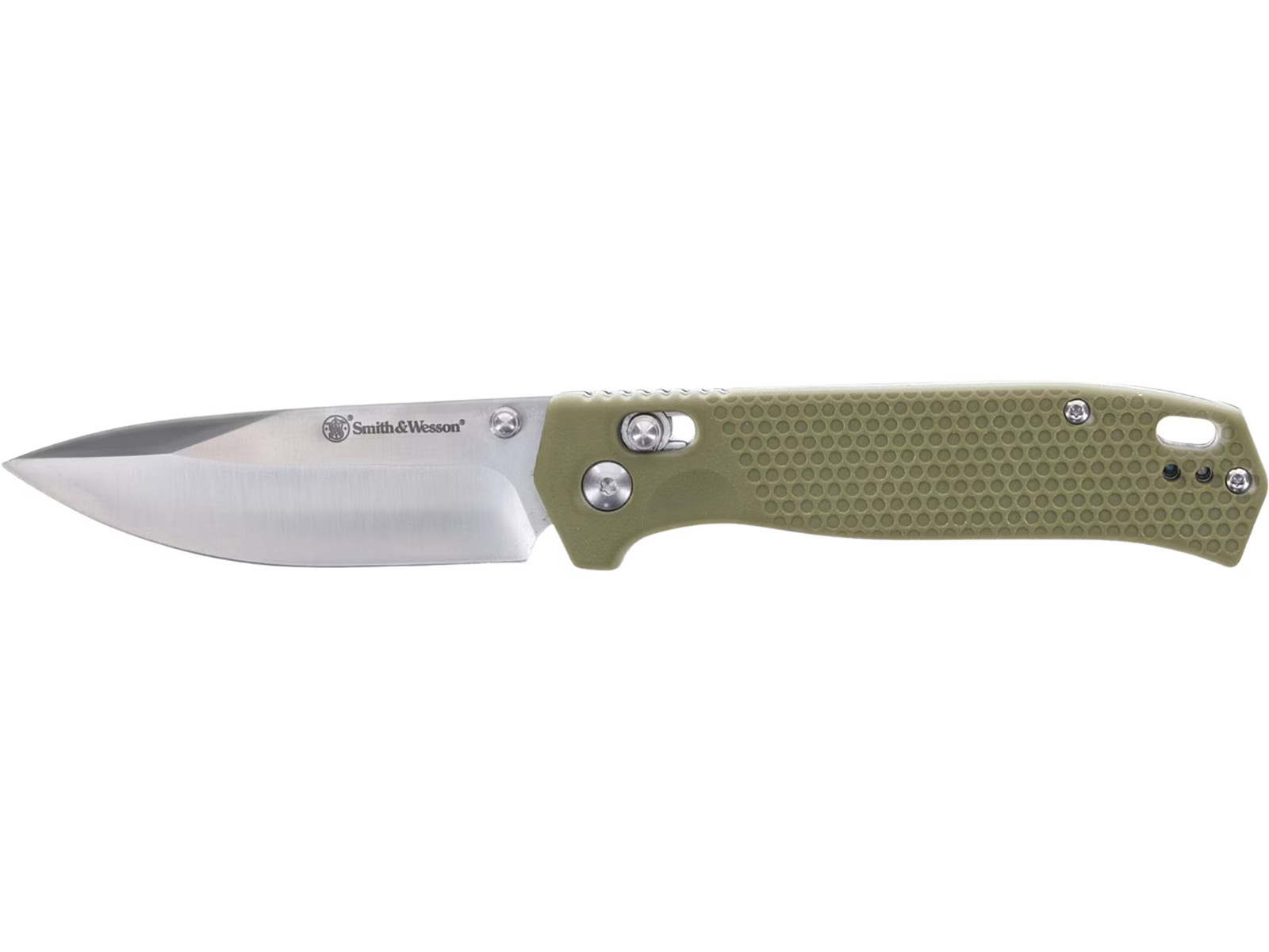 Smith & Wesson 24/7 Pivot Pocket Knife 3.3″ Drop Point D2 Satin Blade Polymer