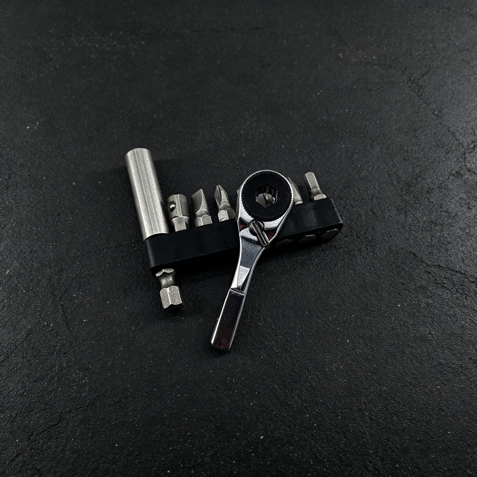 60-Tooth 80Nm Mini Ratchet Wrench Fits Standard Flat Bits For Leatherman Multito