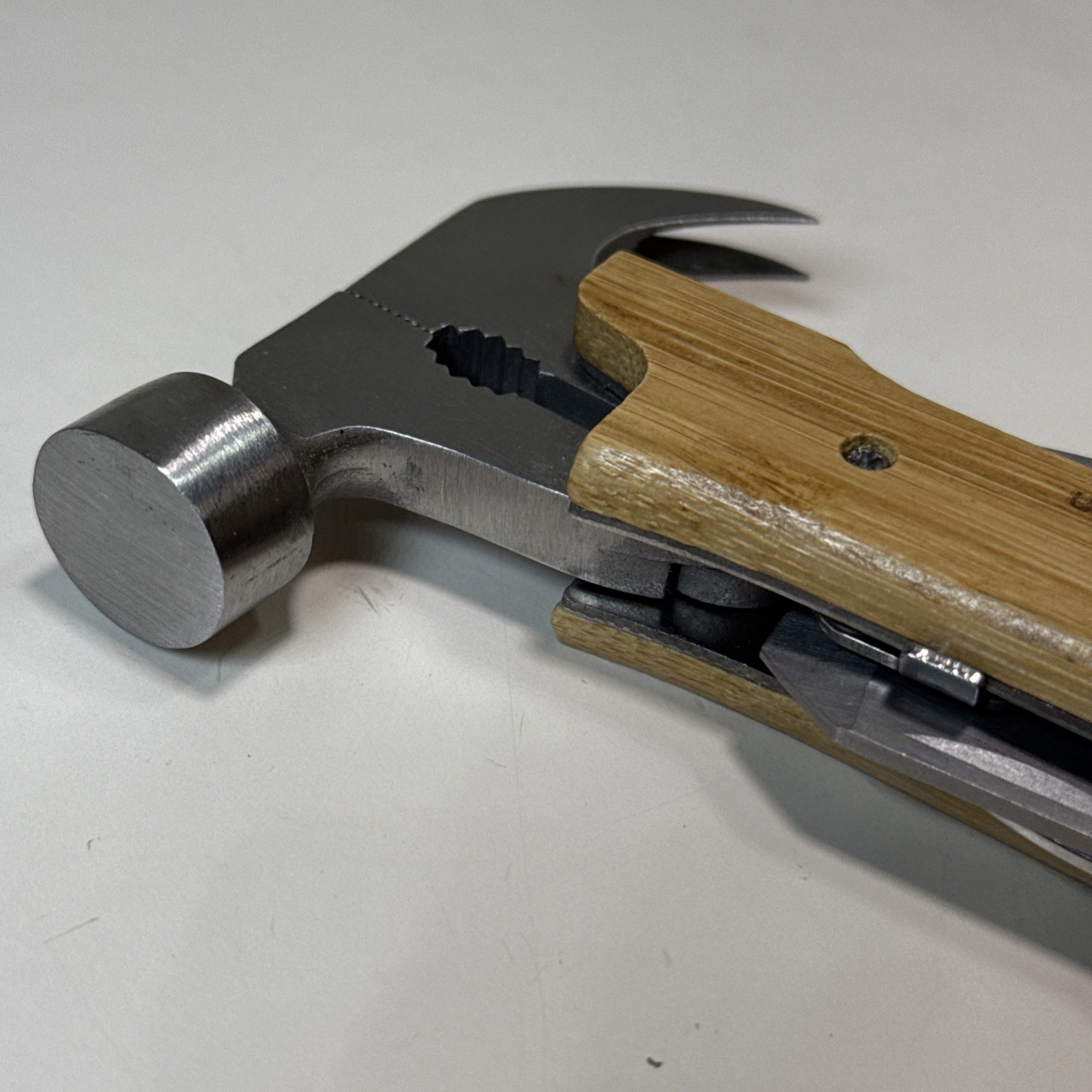 Wood and Stainless Hammer Tool 12-IN 1 Multi Tool Wood Handle