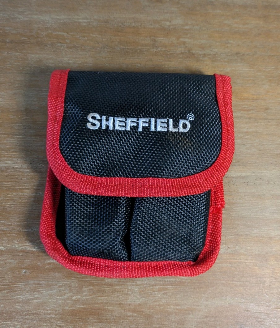Sheffield Mulitool And Utility Knife In Black And Red Belt Case
