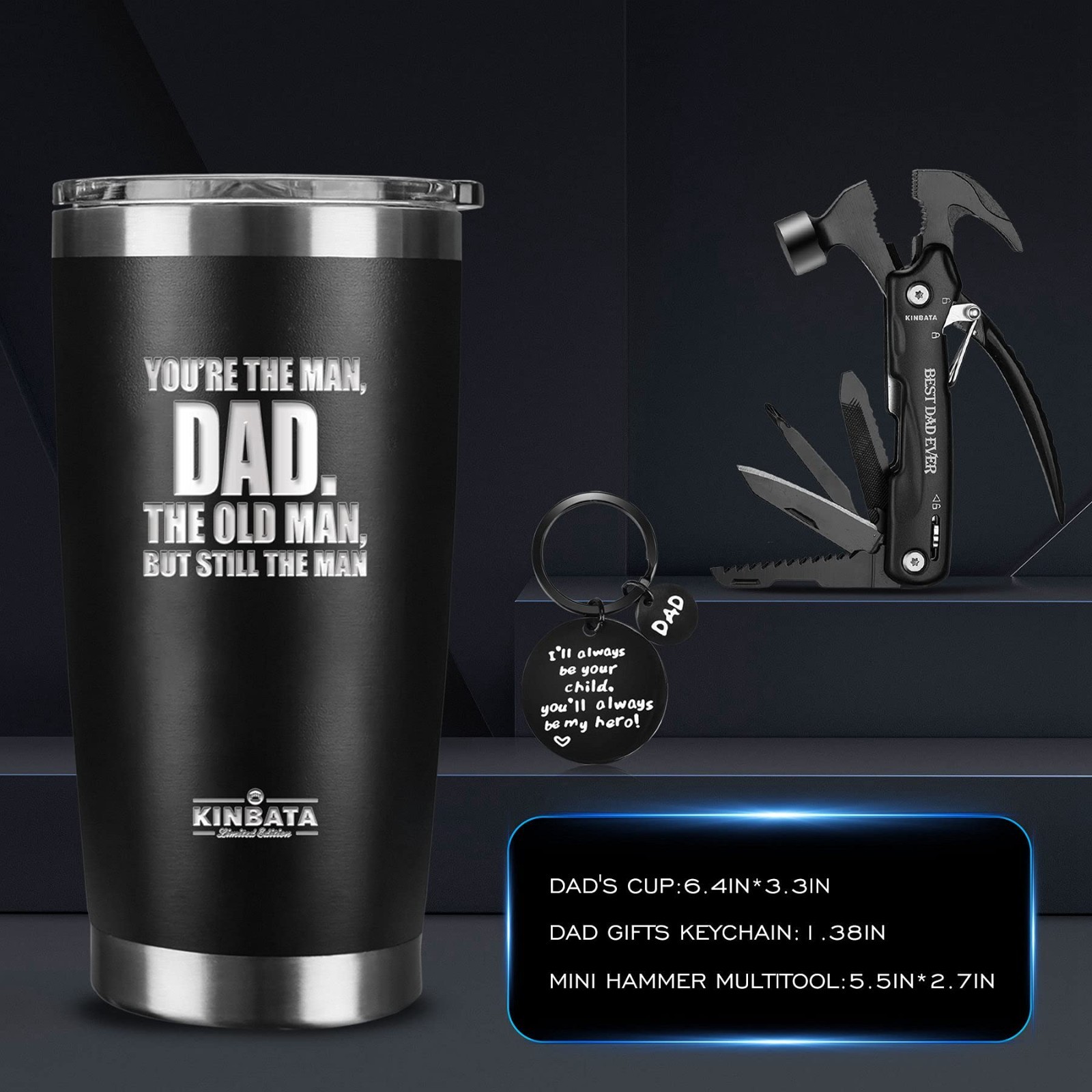 Personalized Birthday Gift for Dad – Best Day Ever Gifts for Men, Multitool from