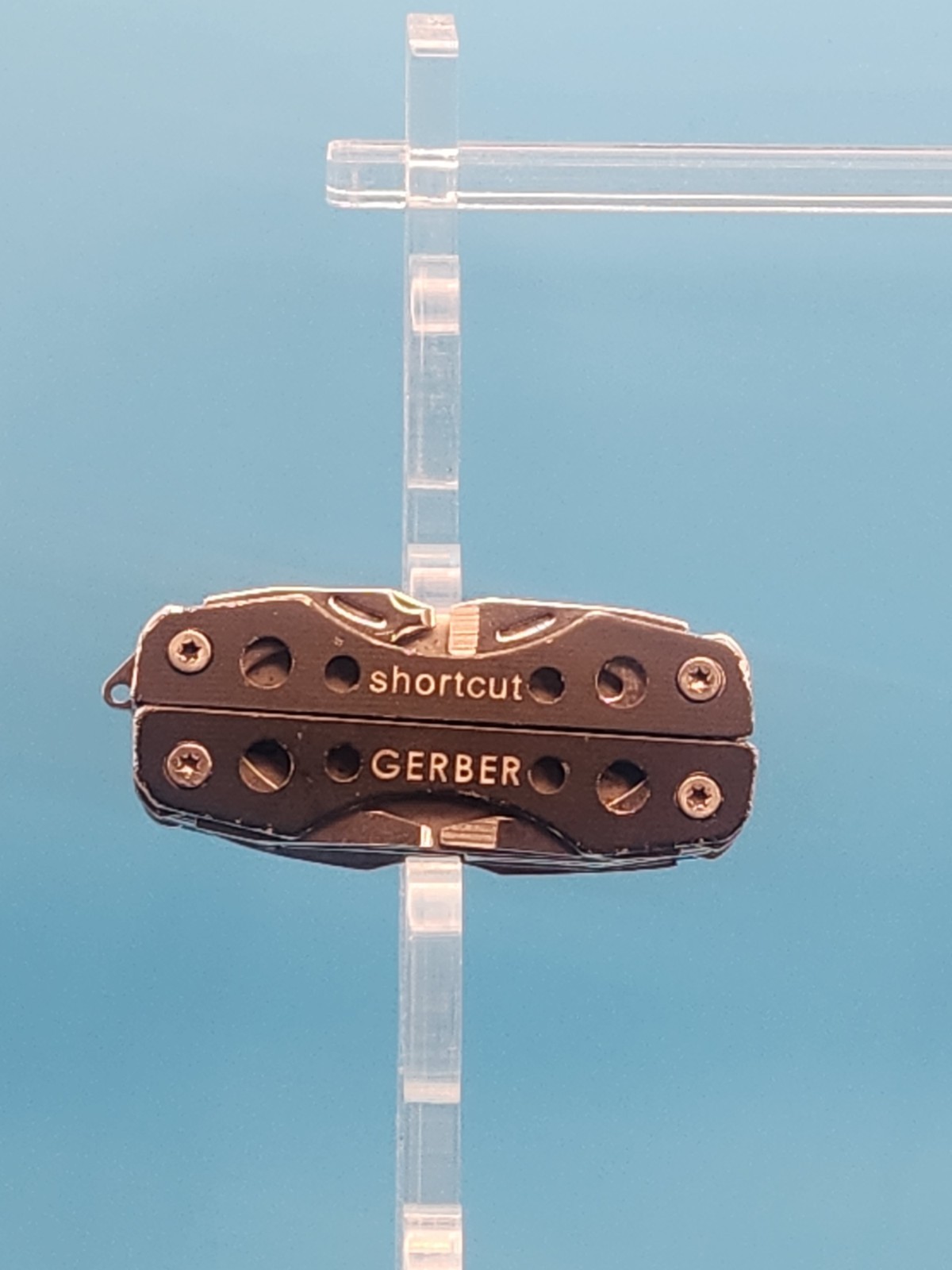 Gerber Shortcut Multi Tool Gray EDC Folding Knife with Scissors and 9 Tools