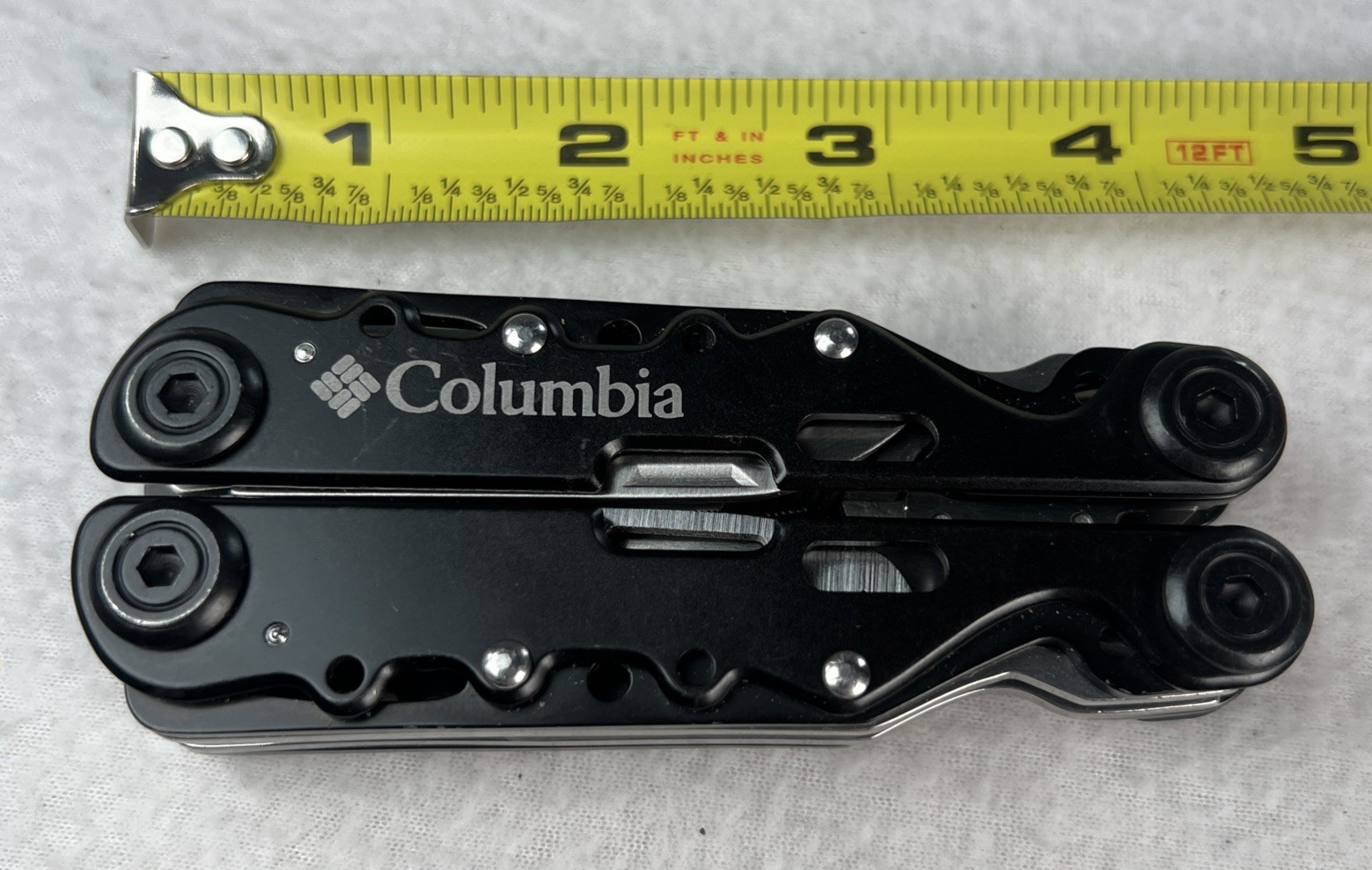 Columbia 9-Function Multi-Tool Black Silver-Tone EUC