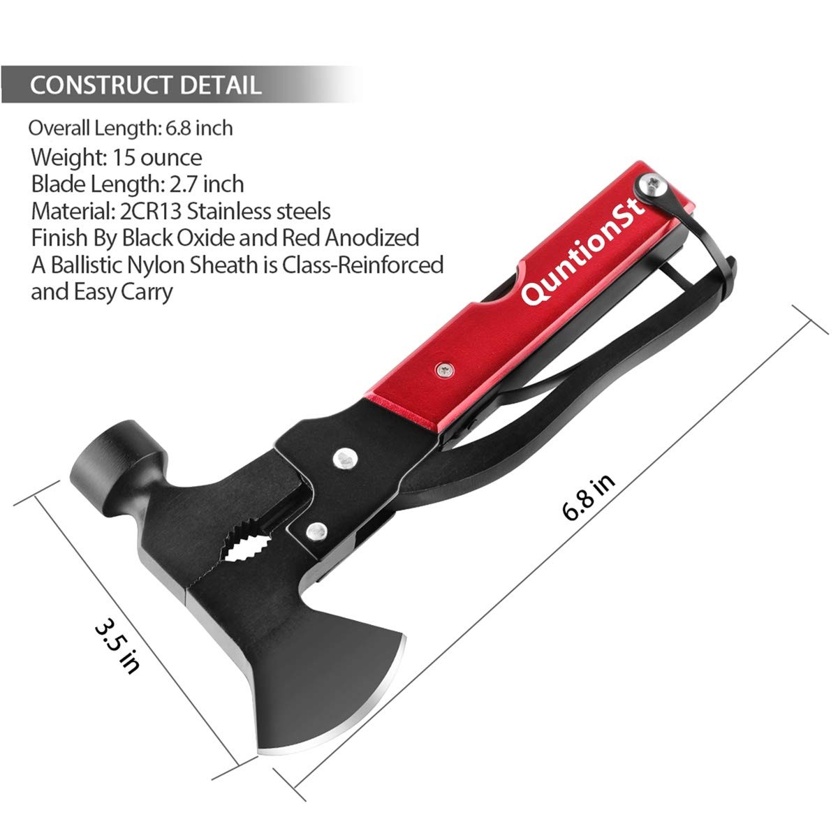 Camping Gear Multitool, Stocking Stuffers for Men, Christmas Mens Gifts for H…