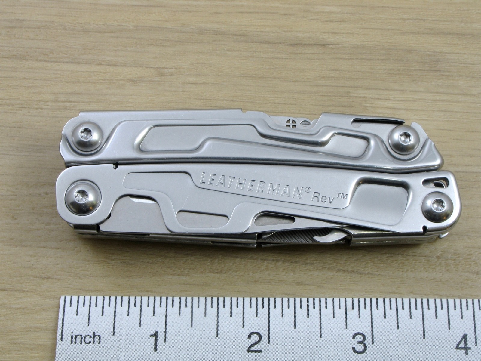 Leatherman Rev Multi-Tool, Knife, Pliers, Stainless, USA – VG