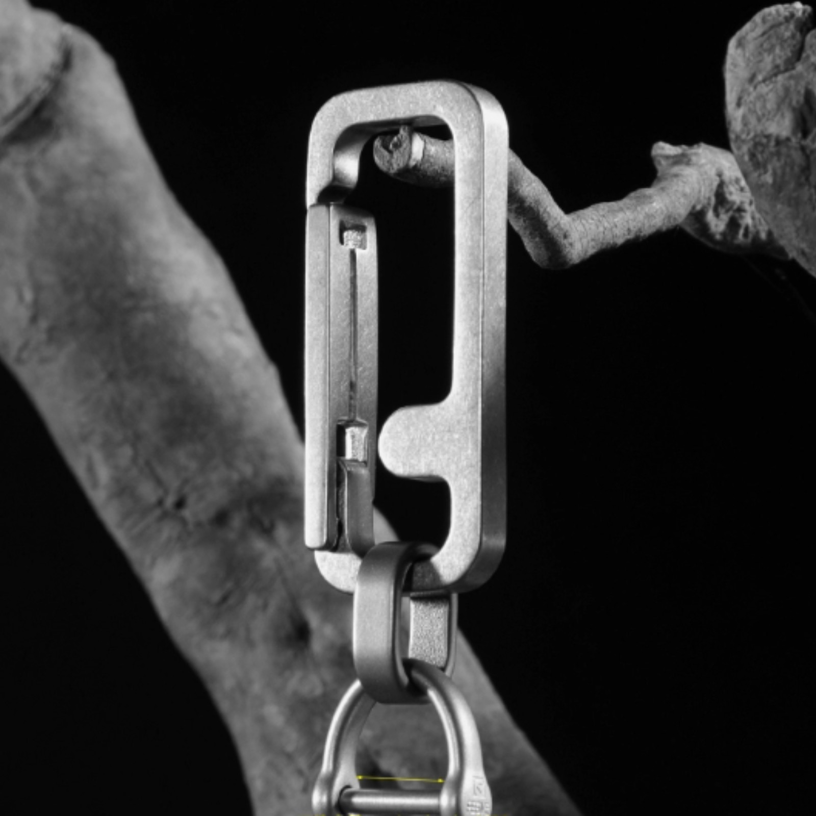 1PC EDC Titanium Carabiner Keychain Clip Car Key Chain Key Ring Holder Organizer