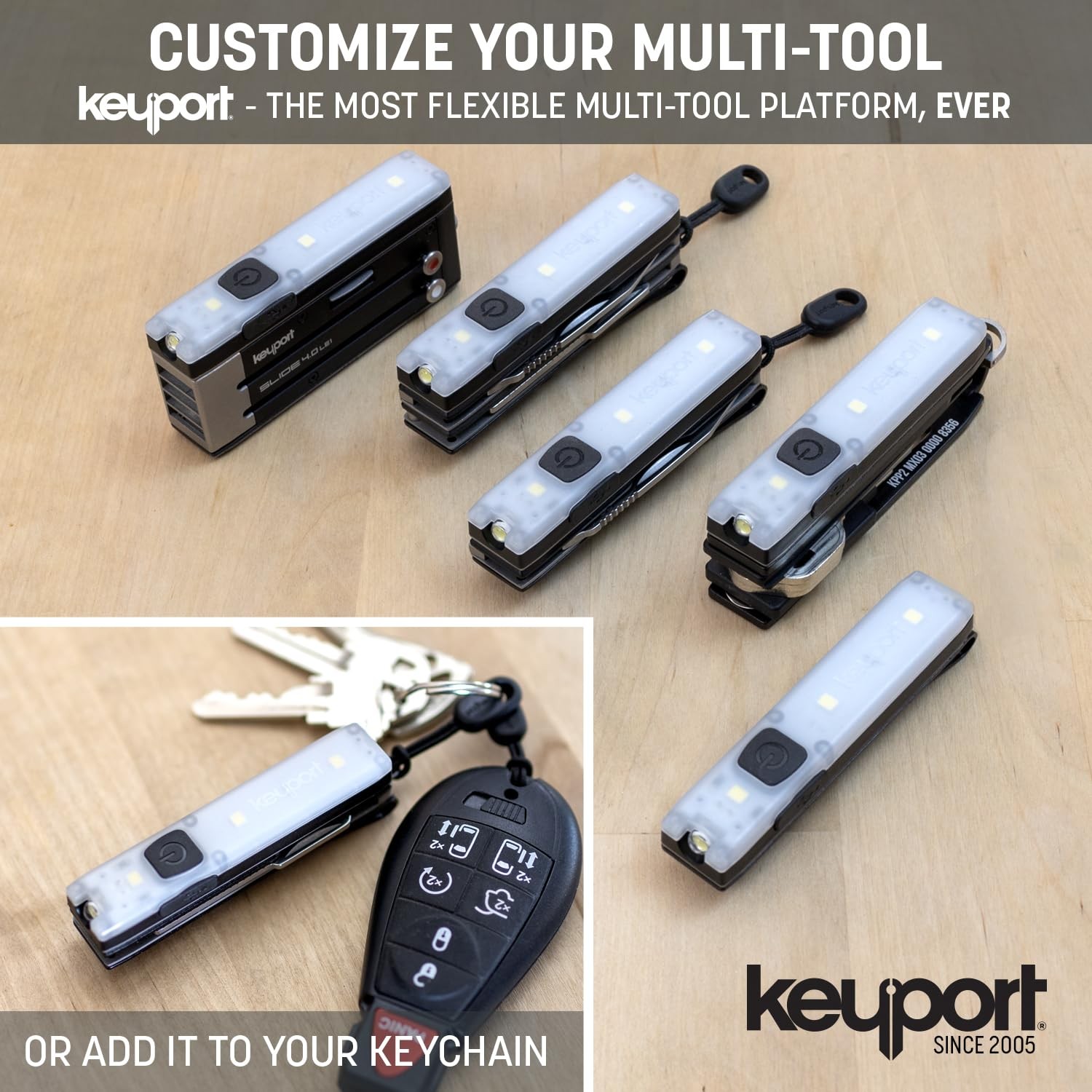 Utility Plus Kit – Premium Mini Flashlight + 11-in-1 Keychain Multitool + Poc…