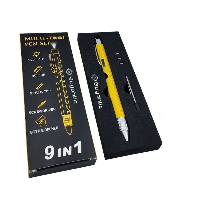 9in1 Multitool Pen Mens Cool Gadgets Fathers Day Gift Dad Grandpa Tool