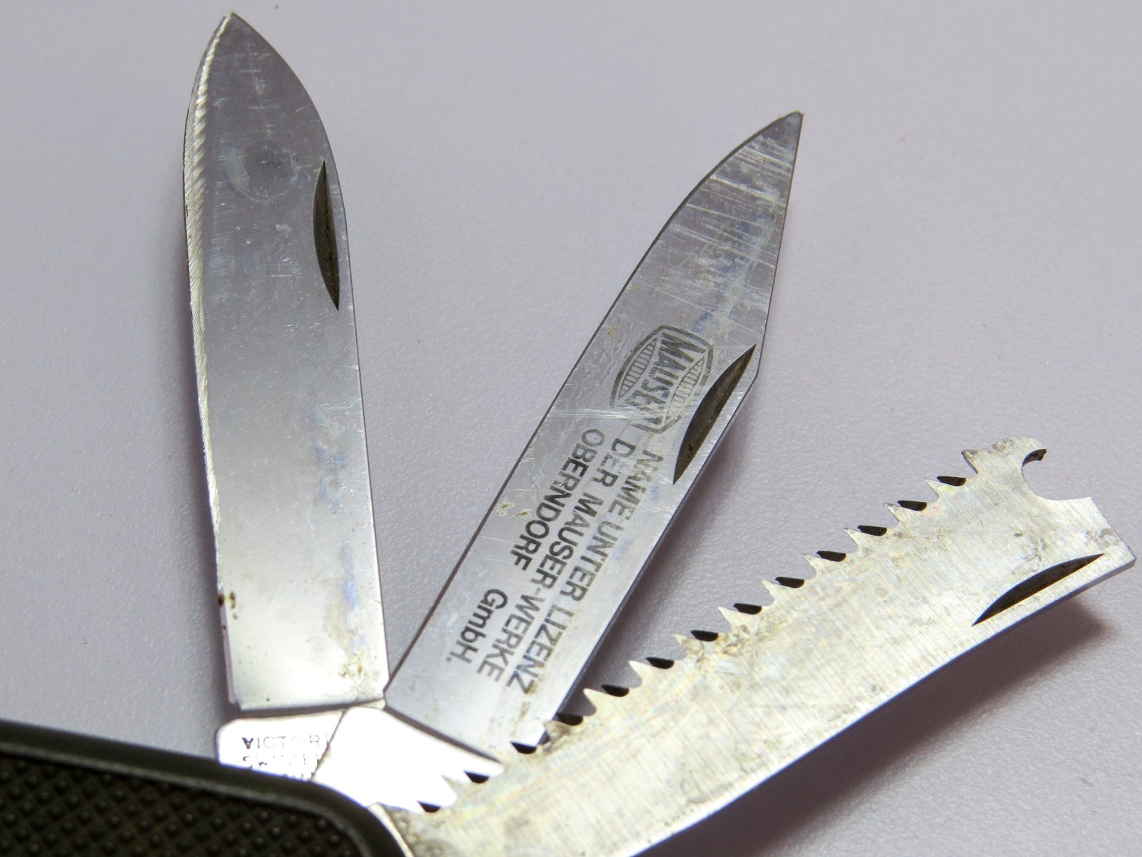 Victorinox 108mm Mauser Swiss Army 5-Blade Pocket Knife – Broken Saw Blade