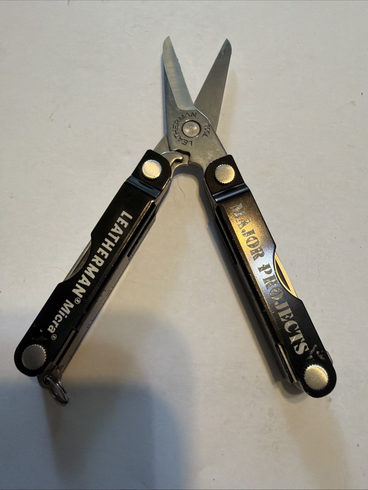 Leatherman Micra Multi-Tool Stainless Steel Blade Knife, Scissors, Key Ring