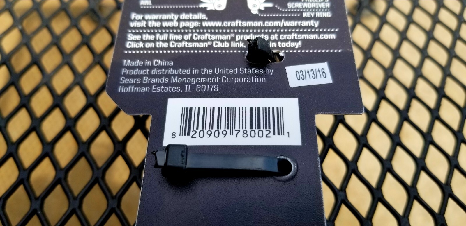 NEW! Craftsman 10-IN-1 Mini Multi Tool Black Handle & Key Ring #9 3884 ShipsFREE