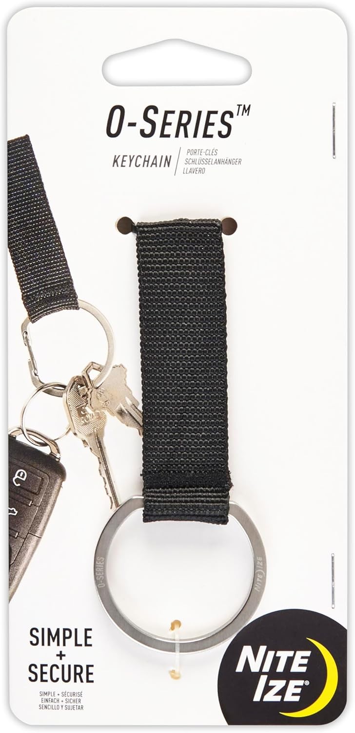 Nite Ize O-Series Keychain Lanyard with Stainless Steel Ring Alternative