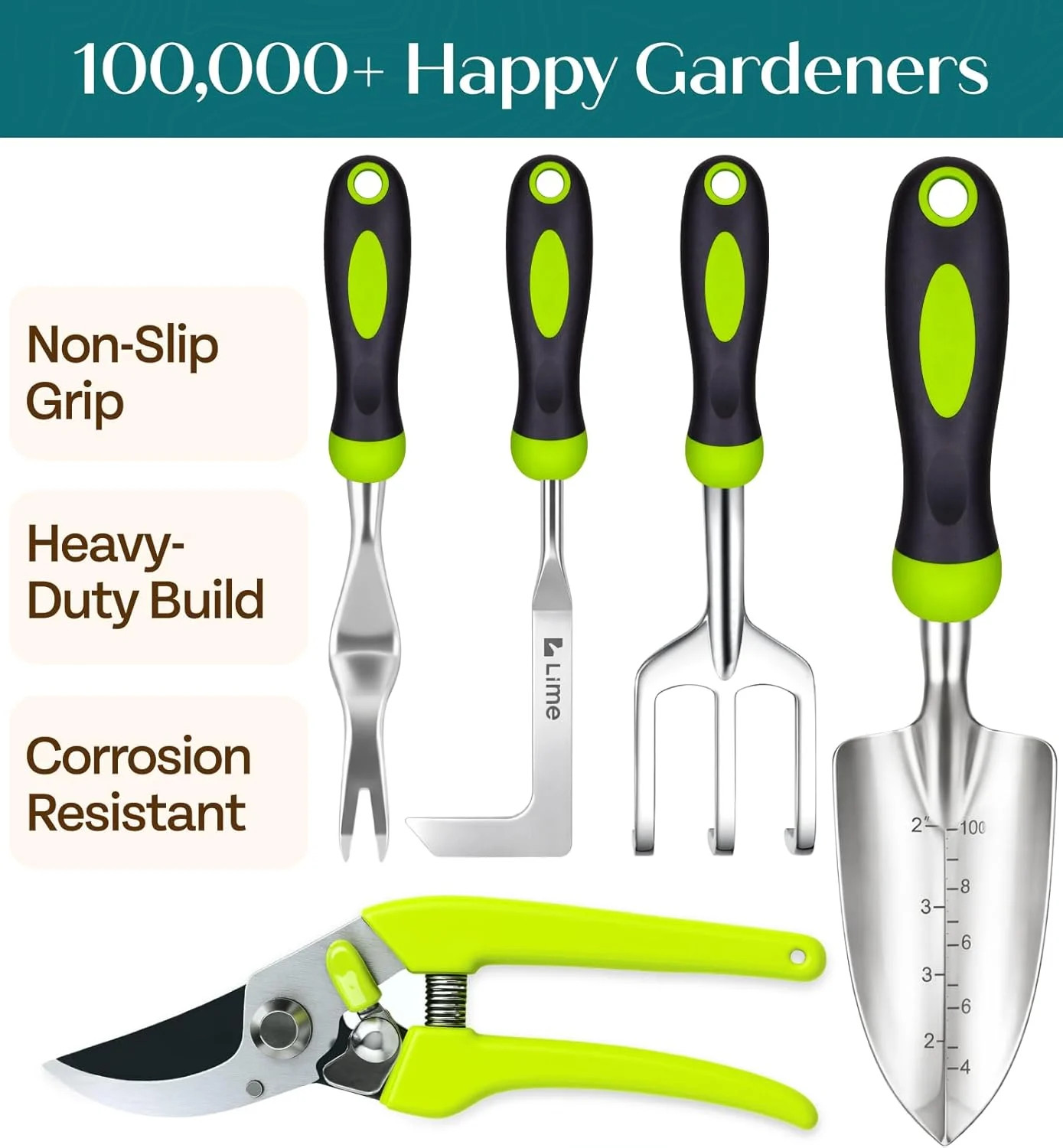 Heavy Duty Gardening Tools – Gardening Gifts for Women, Men, Mom, Dad – Durable,