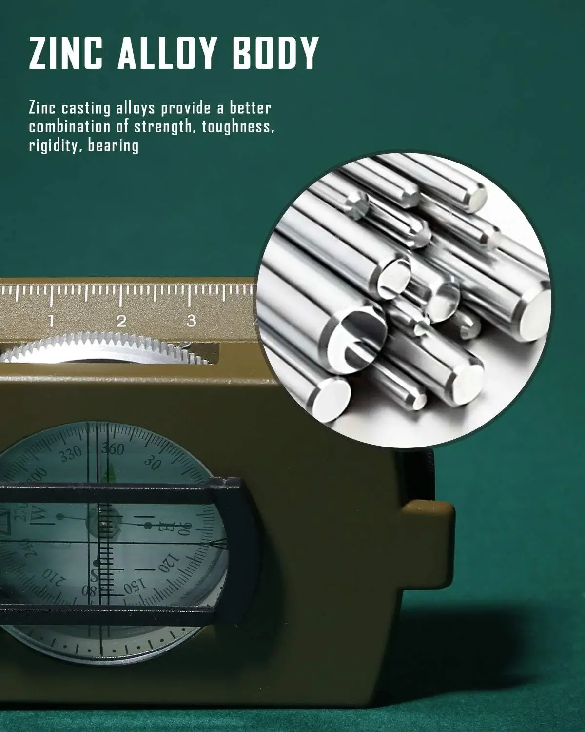 New Compass For Camping,Portable Waterproof Impact Resistant Compass for Hiking