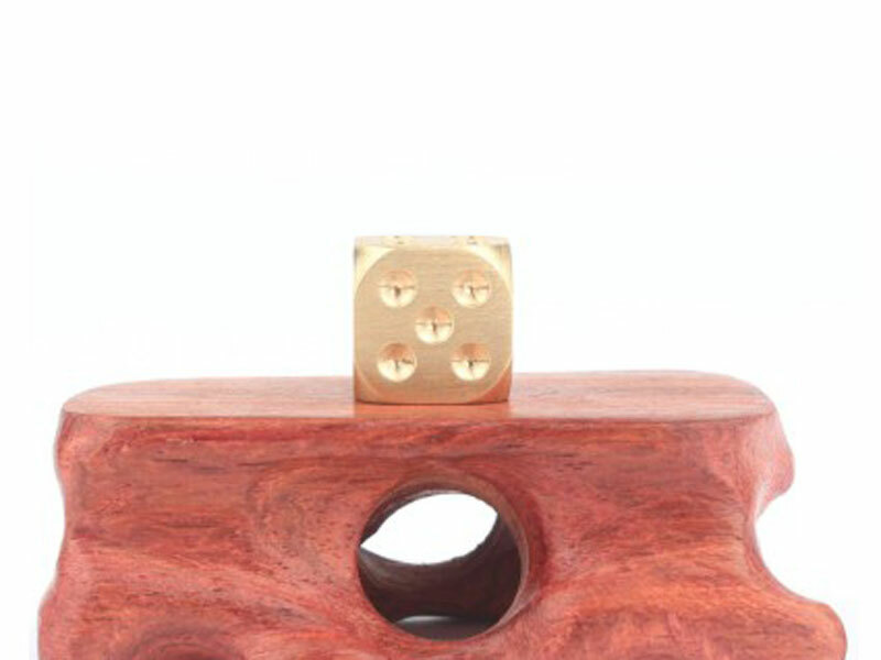 5pcs Solid Brass Polyhedral Dice Club Board Game Party Supplies Necessary EDC