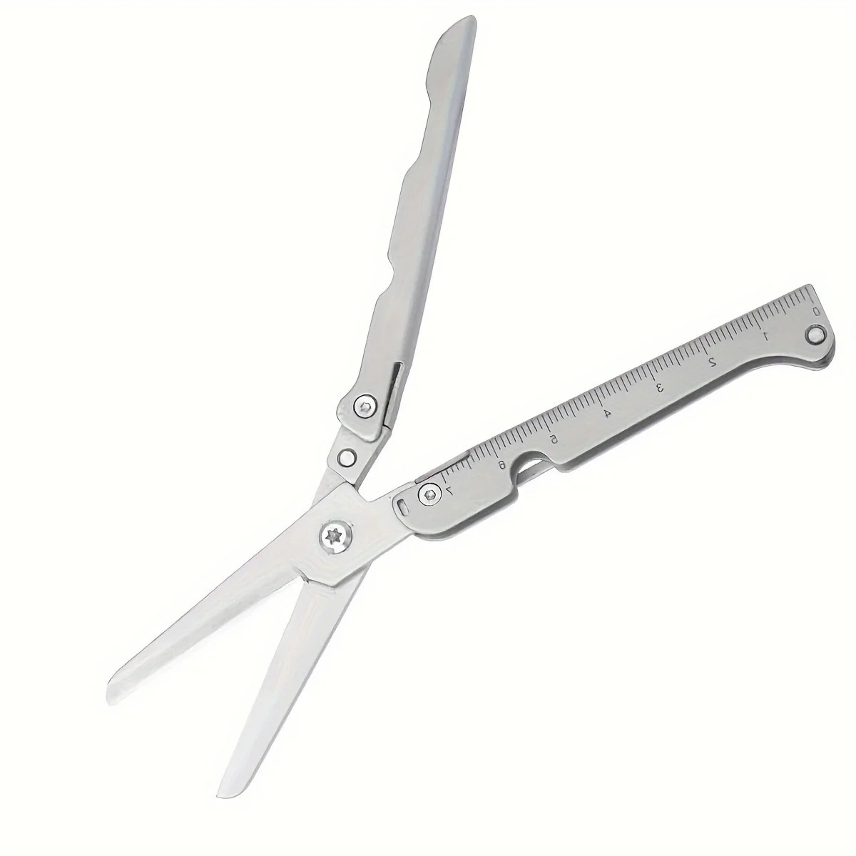 Portable Folding Stainless Steel Scissors Multifunction Outdoor Tool for Camping