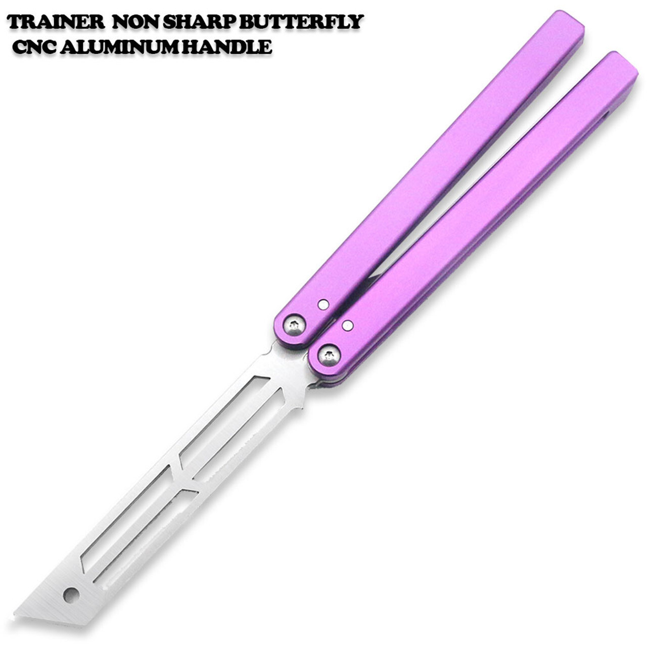 CNC Squid Triton Model Non-Sharp Professional Trainer – Butterfly Purple Handle