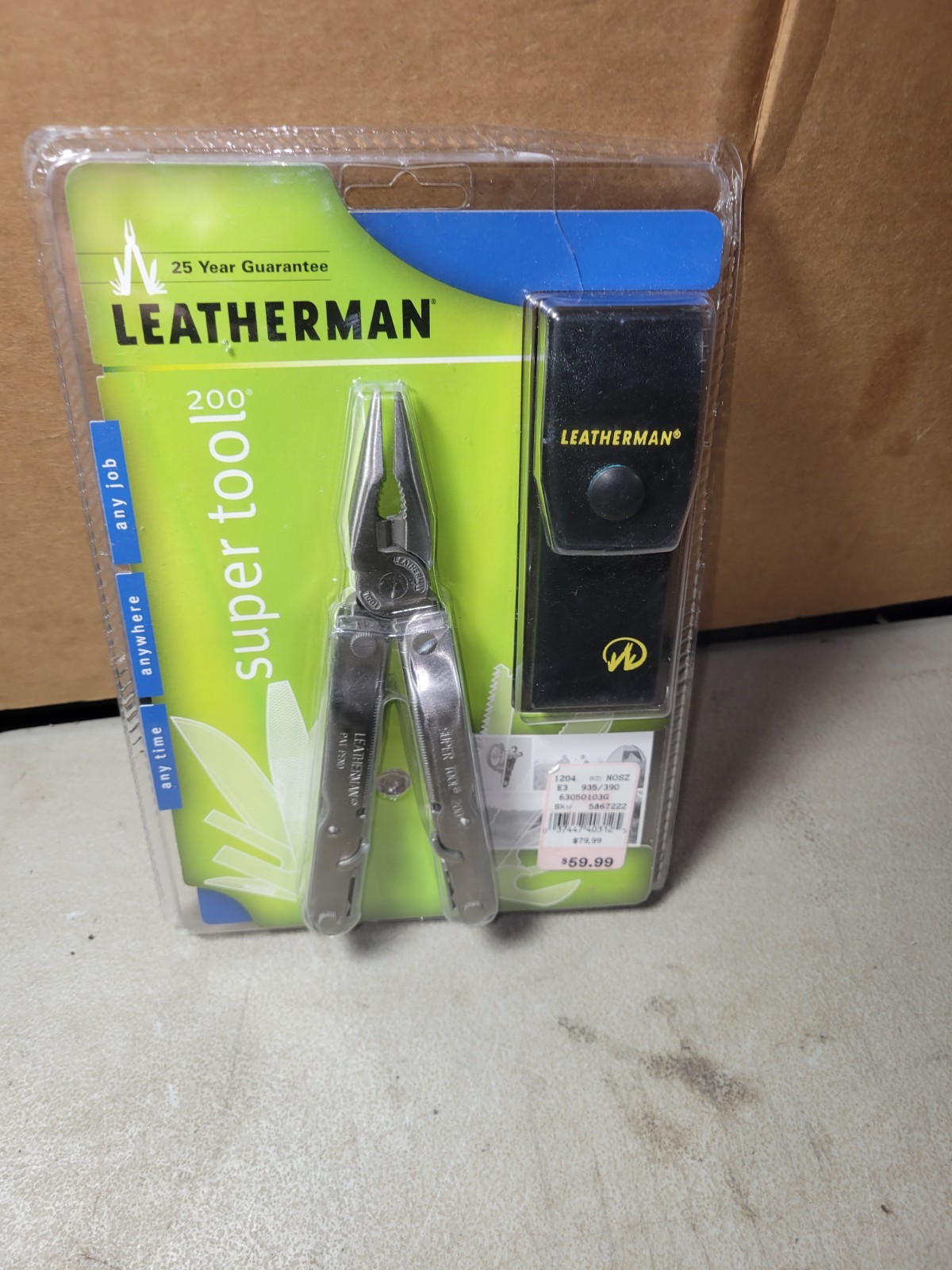 2nd 2001 Leatherman Super Tool 200 unused store display pack multi-tool