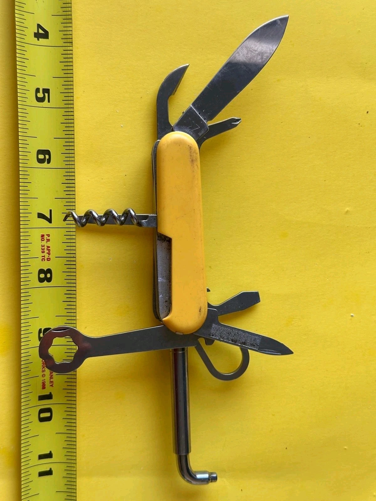 Wenger Swiss Rider Shredder 85mm Swiss Army Knife Snowboarding Tool Yellow Nice