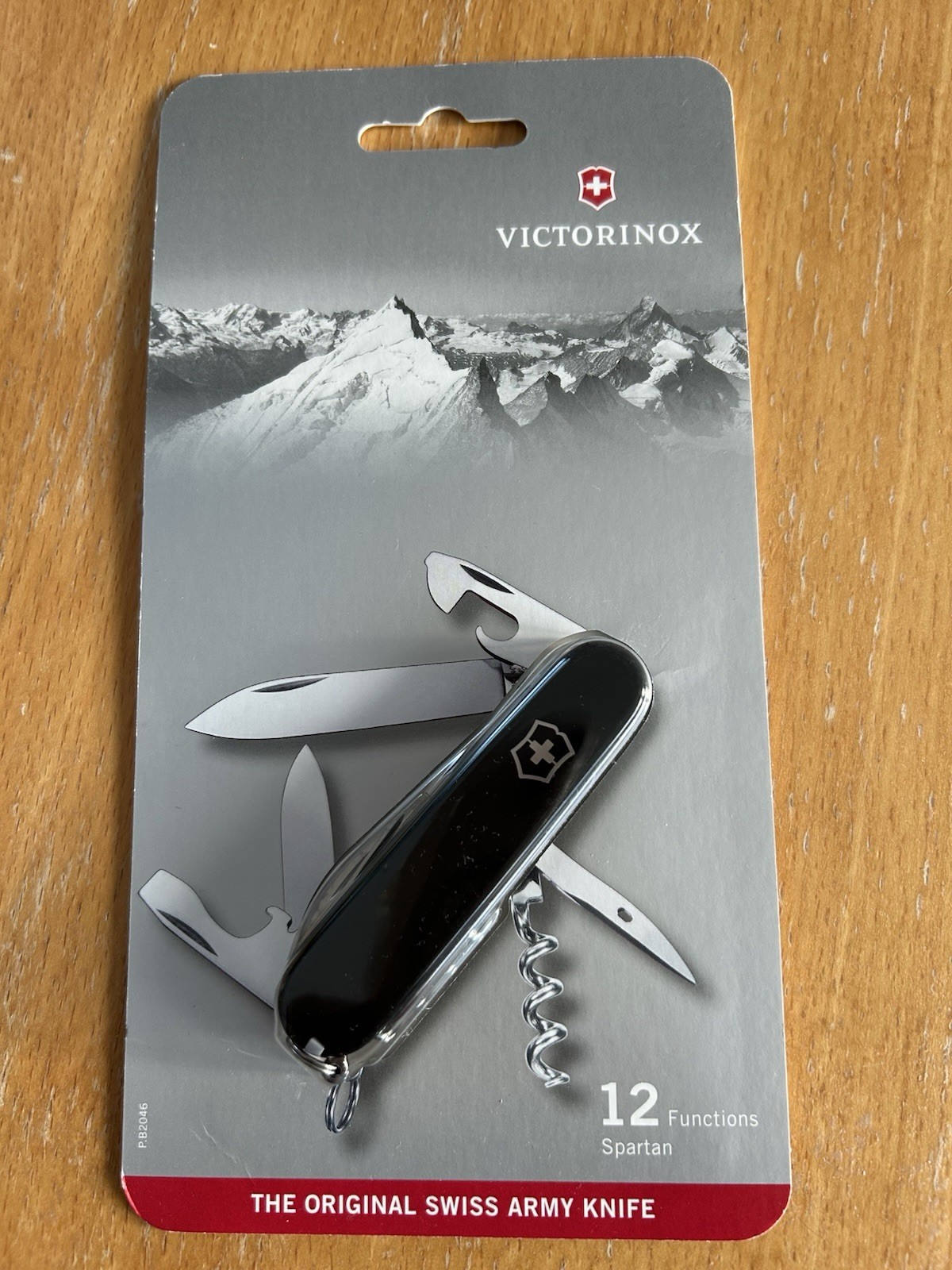 Genuine Victorinox Swiss Army Knife Spartan, 12 functions, Black