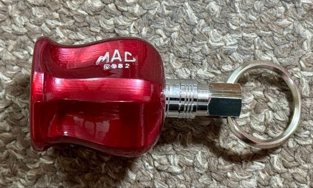 MAC TOOL Keychain, Metallic Red, Red Pearl, Detachable Mac Tools