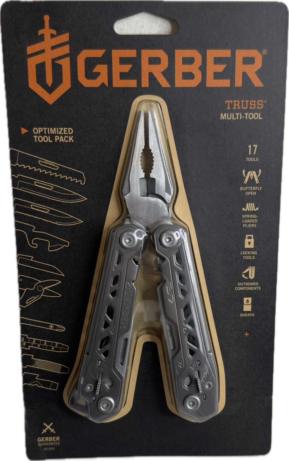 Gerber Truss Multi-Tool 31-003304 With Sheath, Stainless Steel, New Unopened