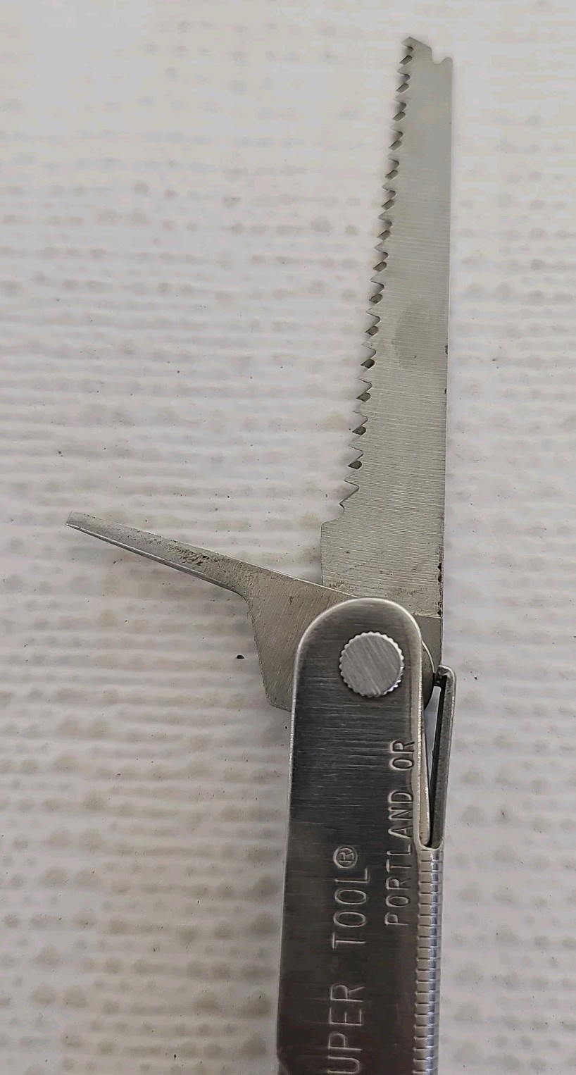 Vintage Leatherman SuperTool Pat Pend USA Stainless Steel Multi-Tool 10 In 1