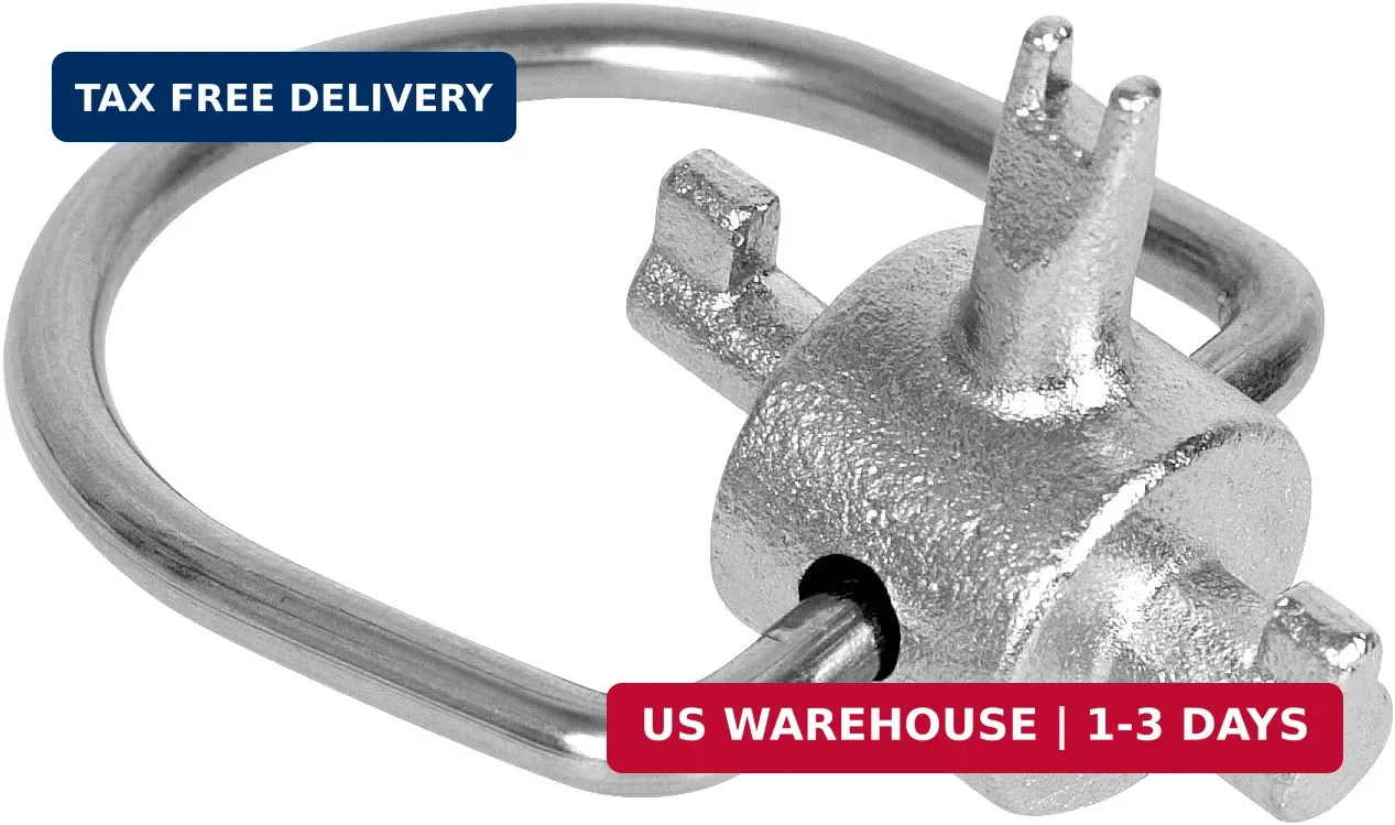 HVAC Tools, Locking Cap Key for Refrigerant Safety Caps, Universal Triple Use Mu