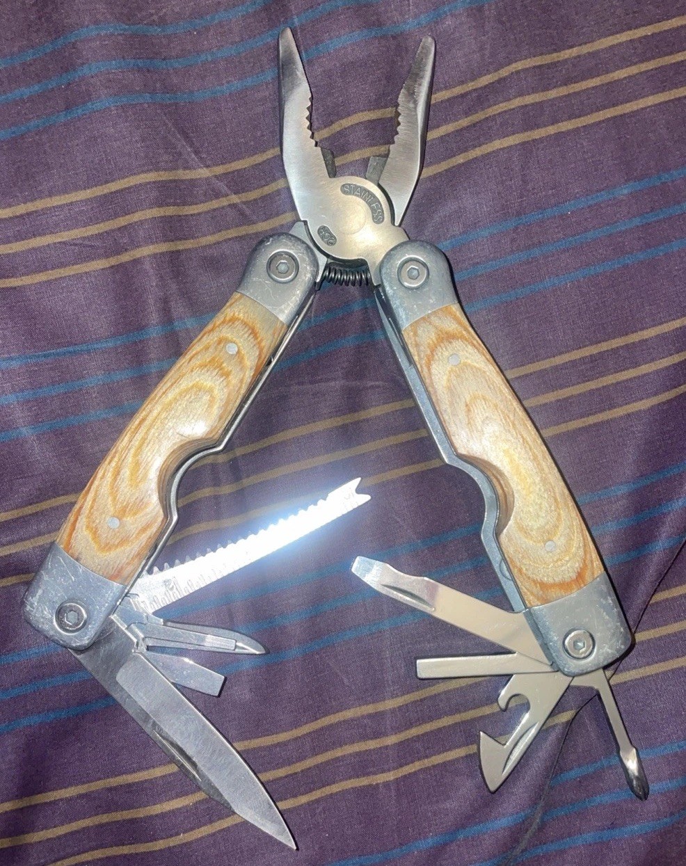 Stainless Steel Wood Multi Tool Pliers
