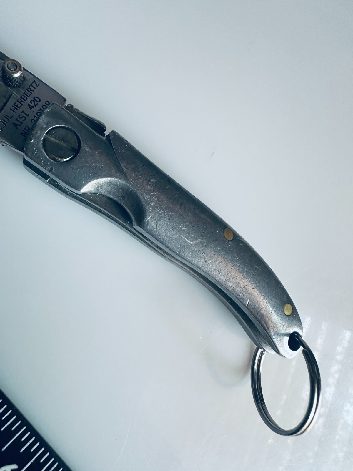 RARE C. Jul Herbertz Messer AISI 420 Laguiole Bee Aluminum Knife 219108