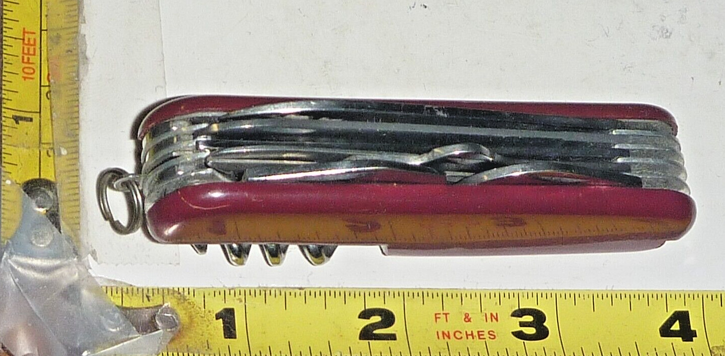 Swiss Army Style Multi-Function Pocket Knife – 11 Blades – Stainless – China