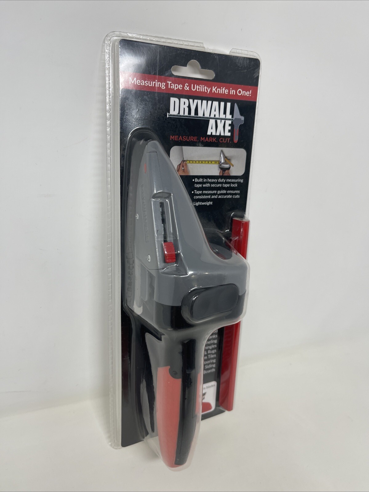 All-in-one Hand Tool with Measuring Tape and Utility Knife – Measure, Mark an…