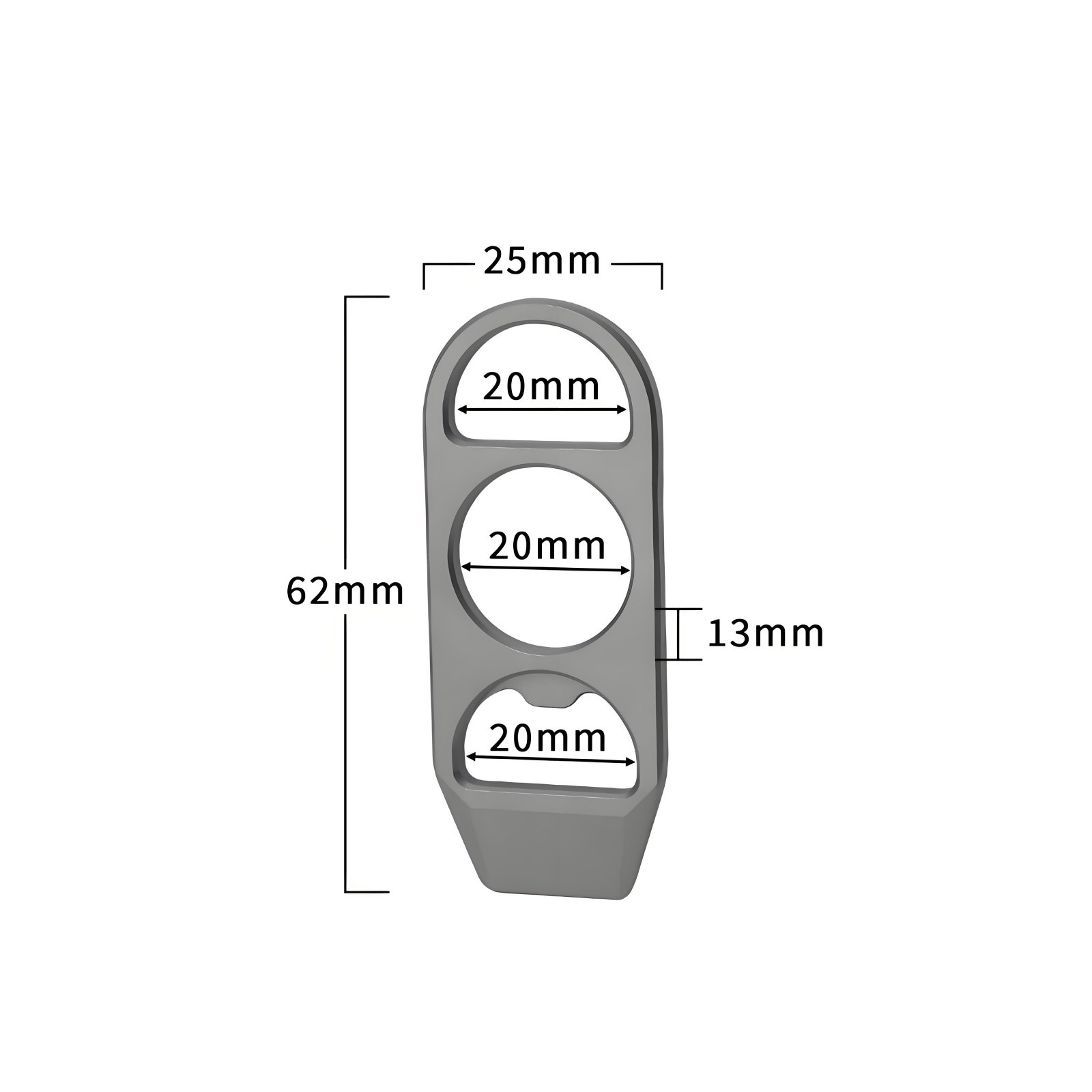 Titanium Alloy Multi Tools EDC Pry Bar Bottle Opener Keychain Durable