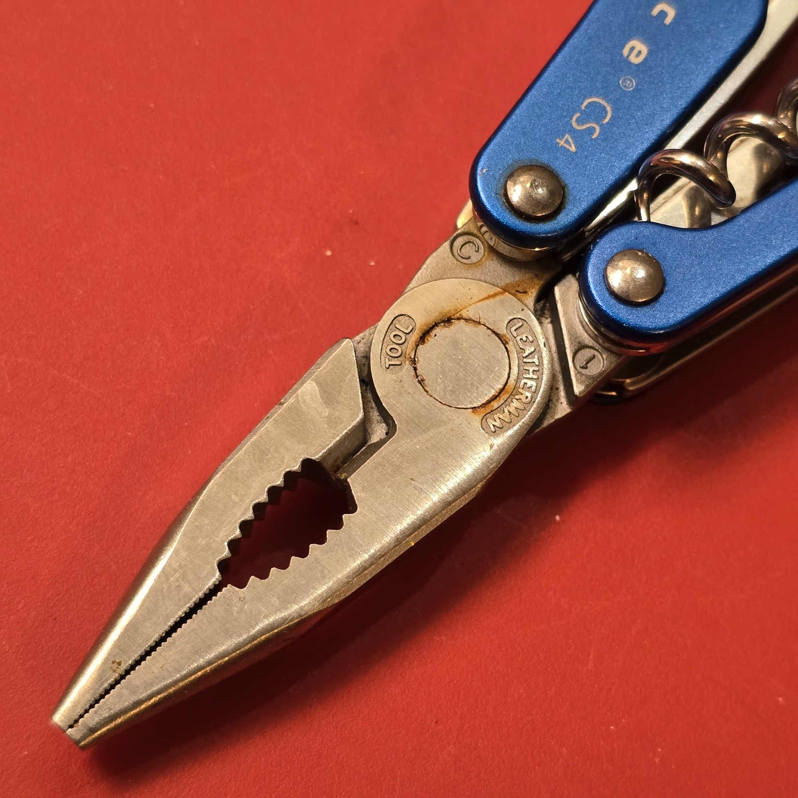 LEATHERMAN JUICE CS4 BLUE RETIRED MULTI TOOL PLIERS KNIFE SCISSORS