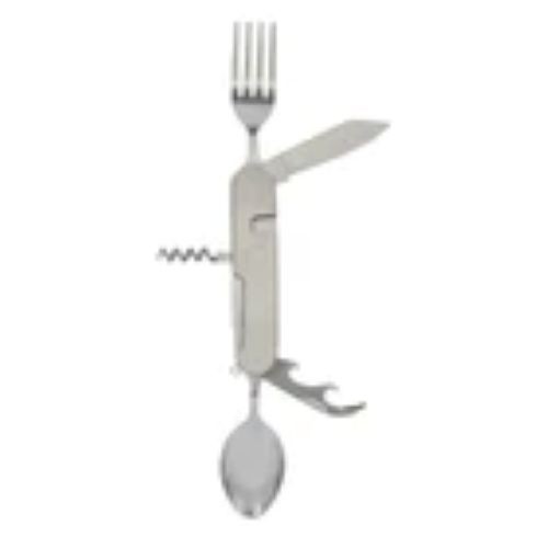 Stansport Folding Knife, Fork, Spoon Multi-Tool…Essential Camping Multi – Tool