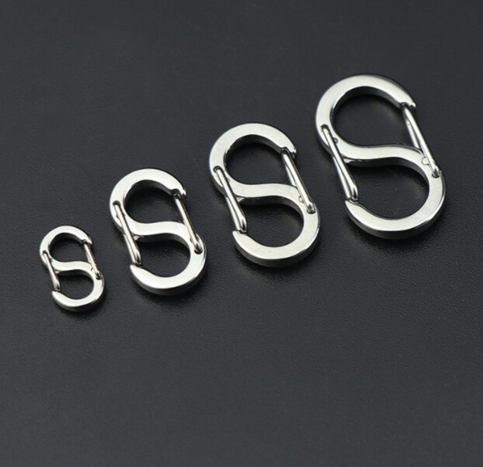 Titanium Alloy Hanging Buckle EDC 8-shape S-shape Hook Clasp For Keychain Ring