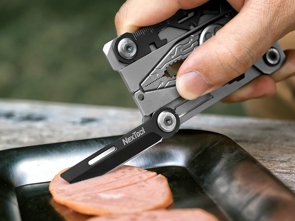 NexTool Silver Blade EDC Tool Several Standard Tools Stainless Steel Handles